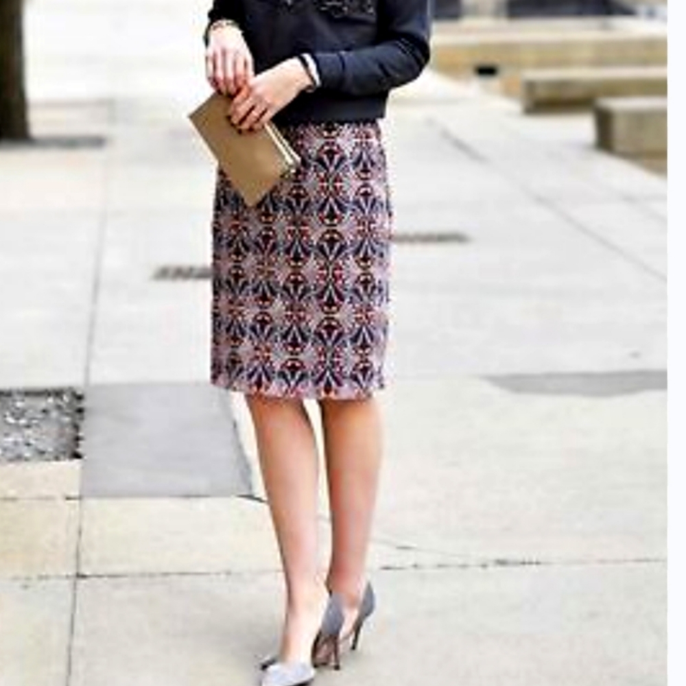 Anthropologie Lace Pencil Skirt
